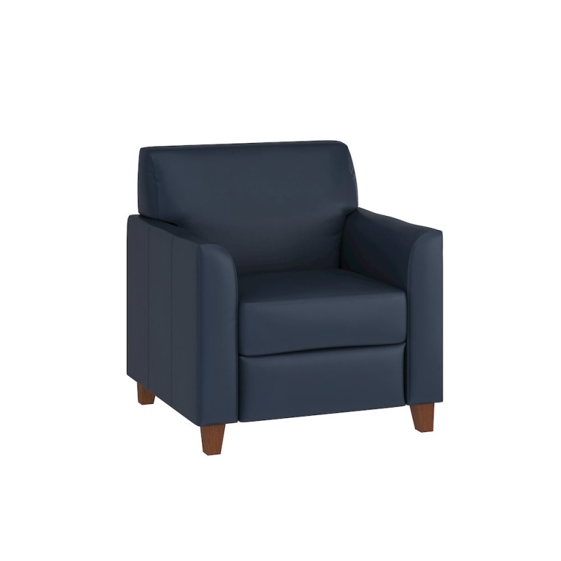 Hercules Diplomat Series Navy Leathersoft Chair