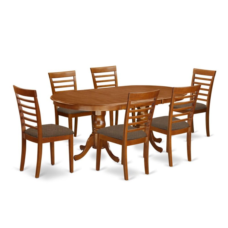 7 Pc Dining Room Set-Dining Table With 6 Kitchen Chairs