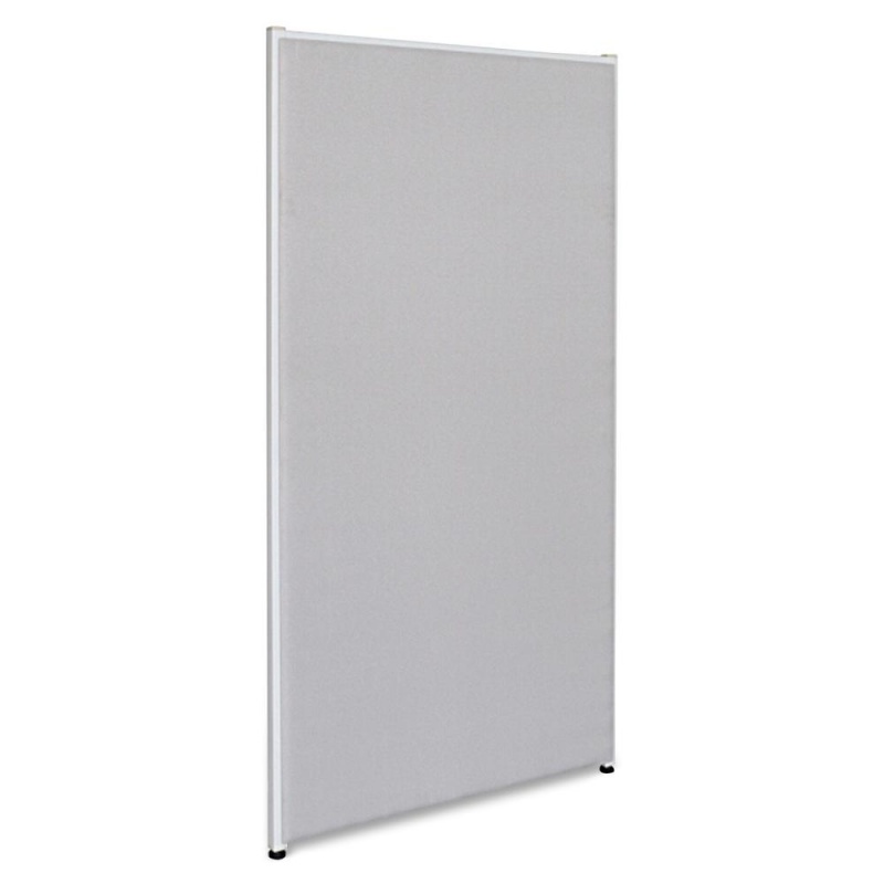 Lorell Gray Fabric Panels - 30.5" Width X 60" Height - Steel Frame - Gray - 1 Each