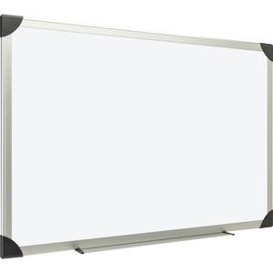 Lorell Aluminum Frame Dry-Erase Boards - 72" (6 Ft) Width X 48" (4 Ft) Height - White Styrene Surface - Aluminum Frame - 1 Each