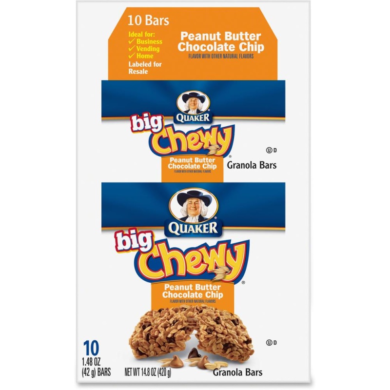 Quaker Oats Peanut Butter Big Chewy Granola Bar Individually Wrapped