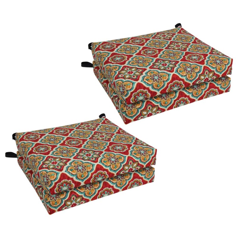 20-Inch by 19-Inch Patterned Outdoor Chair Cushion Set