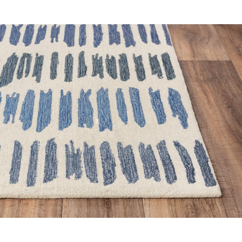 Rivera Blue Hand-Tufted Rectangle Rug