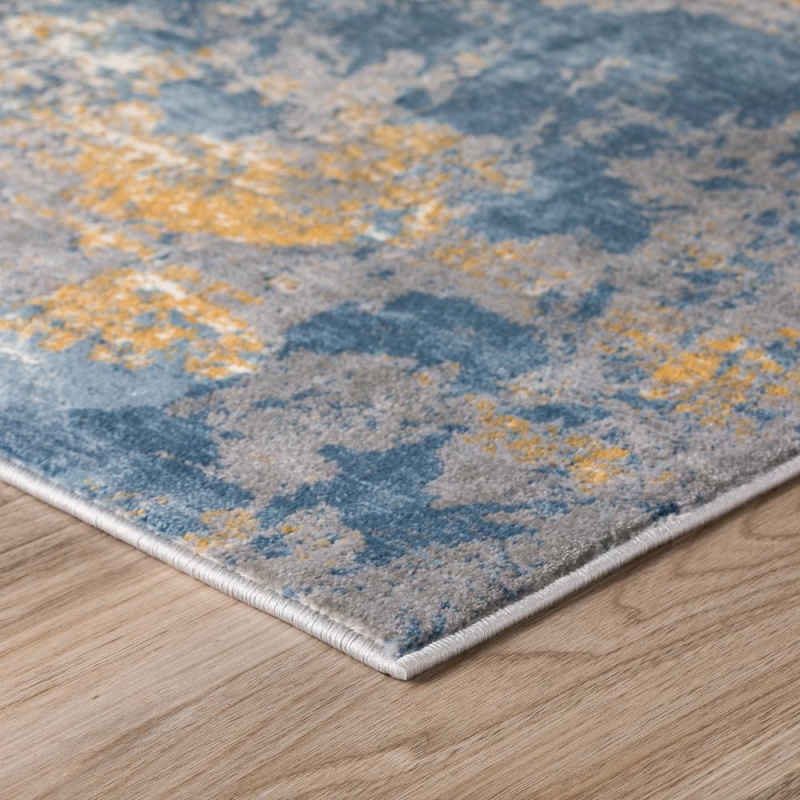 Addison Dayton Transitional Watercolor Blue 1'8" X 2'6" Accent Rug