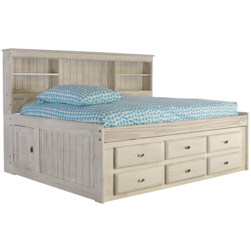 Os Home And Office Furniture Model Solid Pine Full Daybed With Six Drawers In Light Ash