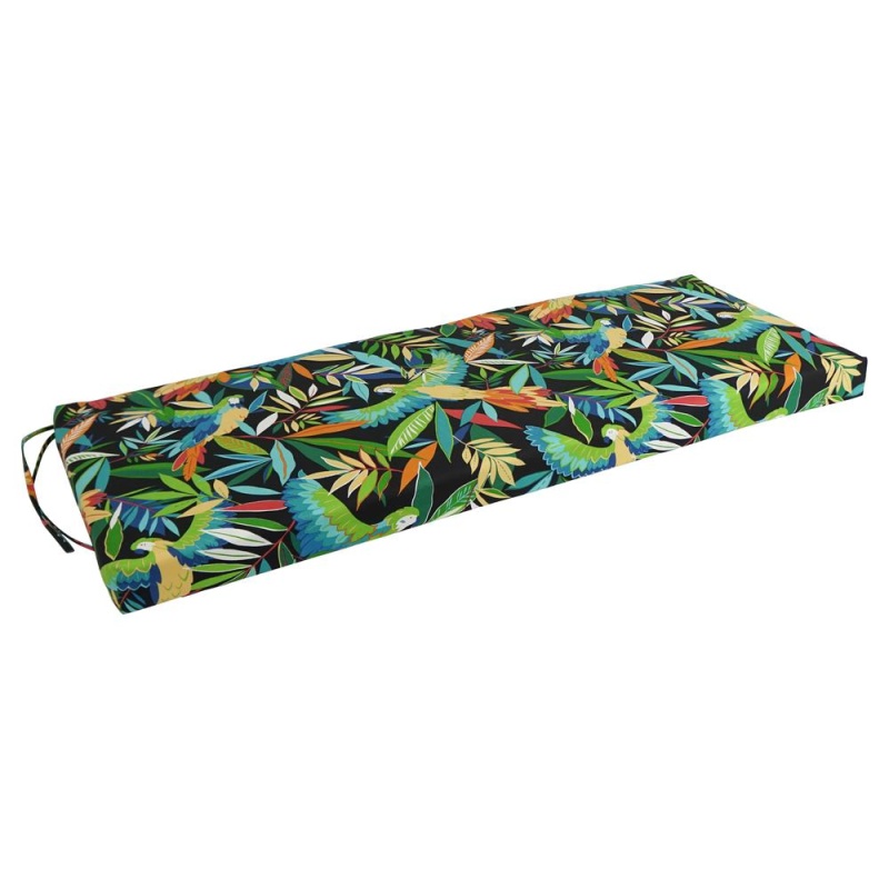 51-Inch By 19-Inch Patterned Outdoor Spun Polyester Loveseat Cushion