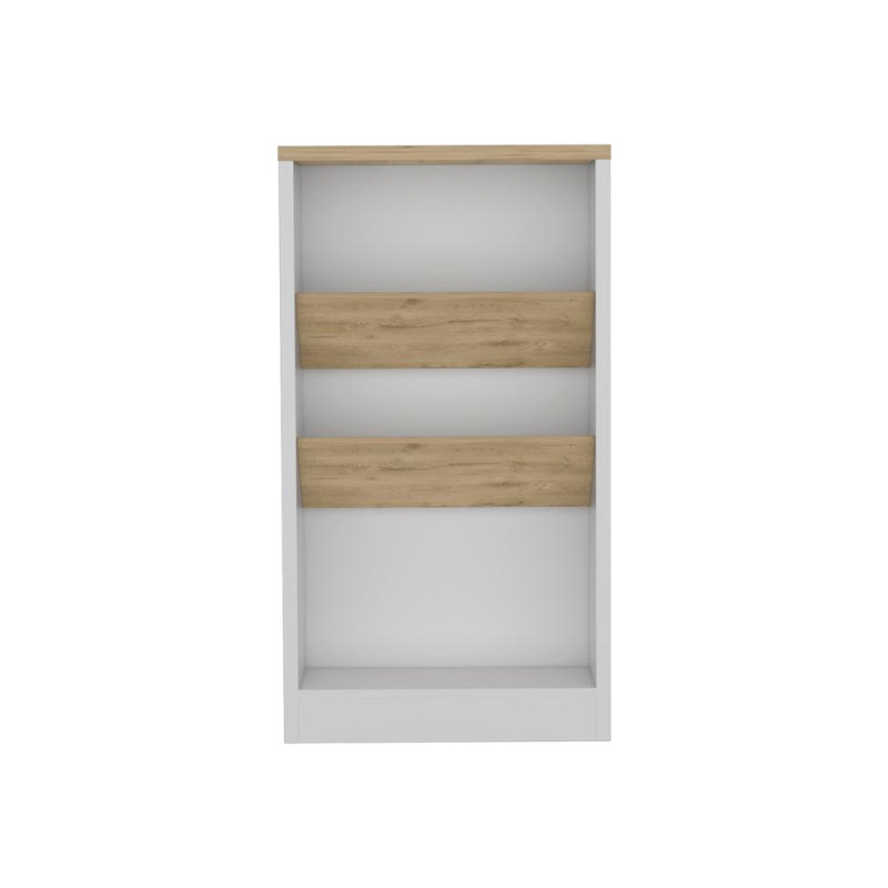 Depot E-Shop Kenton Kitchen Island With 2 Bottle Organizer And Shelf