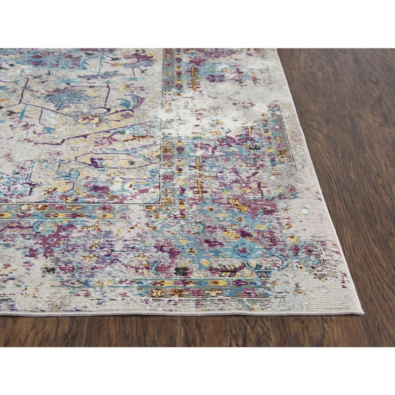 Morocco Blue Machine-Made Rectangle Rug