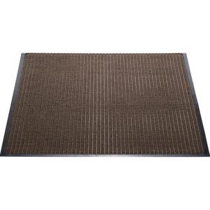Genuine Joe Waterguard Floor Mat - Floor - 10 Ft Length X 36" Width - Rectangular - Rubber - Brown - 1Each