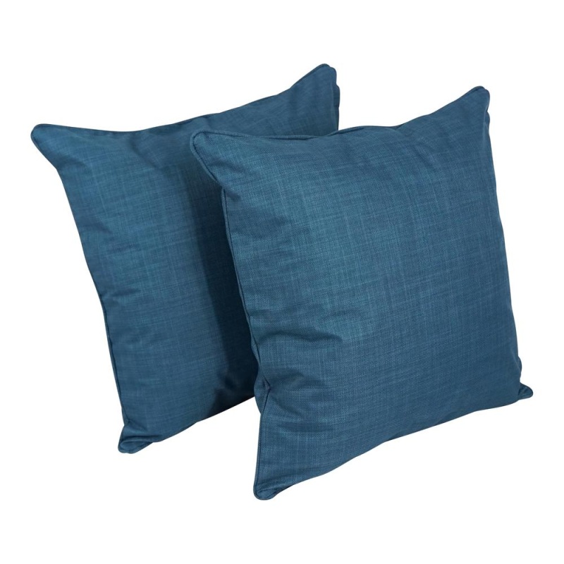 25-Inch Double-Corded Spun Polyester Square Floor Pillows With Inserts (Set Of 2) 9813-Cd-S2-Reo-Sol-16