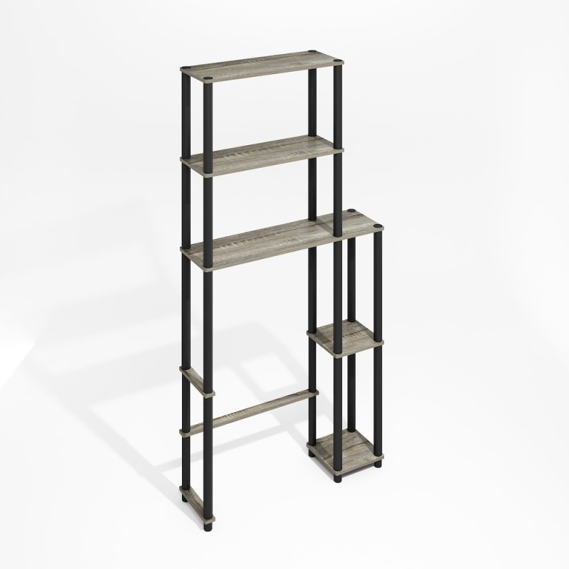 Turn-N-Tube Freestanding Over-The-Toilet Storage Rack With 5 Shelves