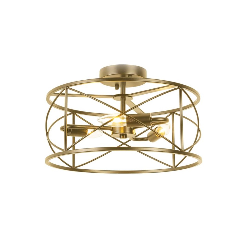 3Lt Incandescent Flush Mount, AGB