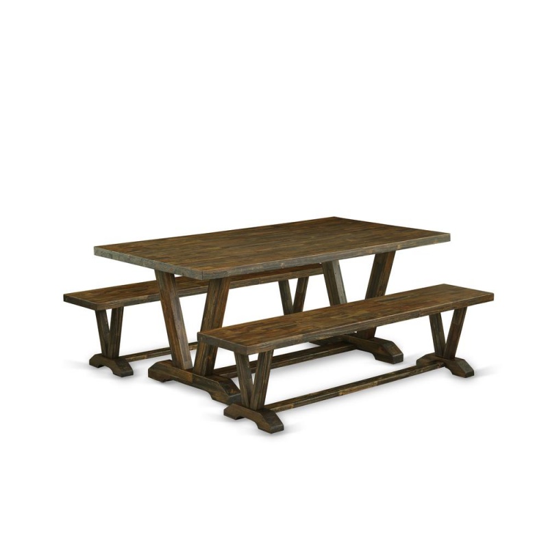 3 Piece Kitchen Dining Table Set
