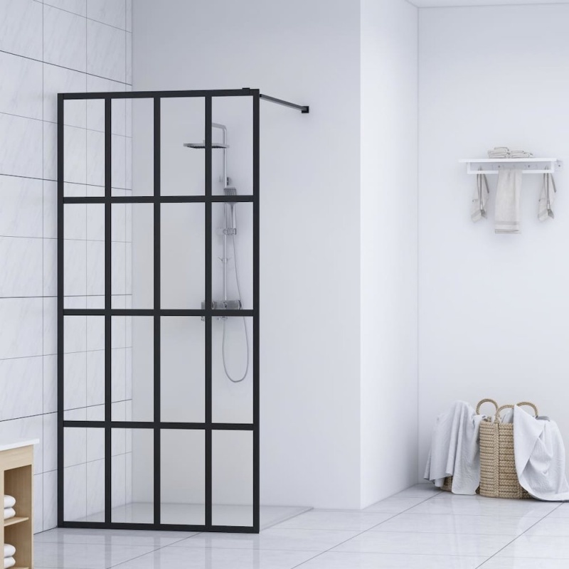 Walk-In Shower Screen Clear Tempered Glass 31.5"X76.8"