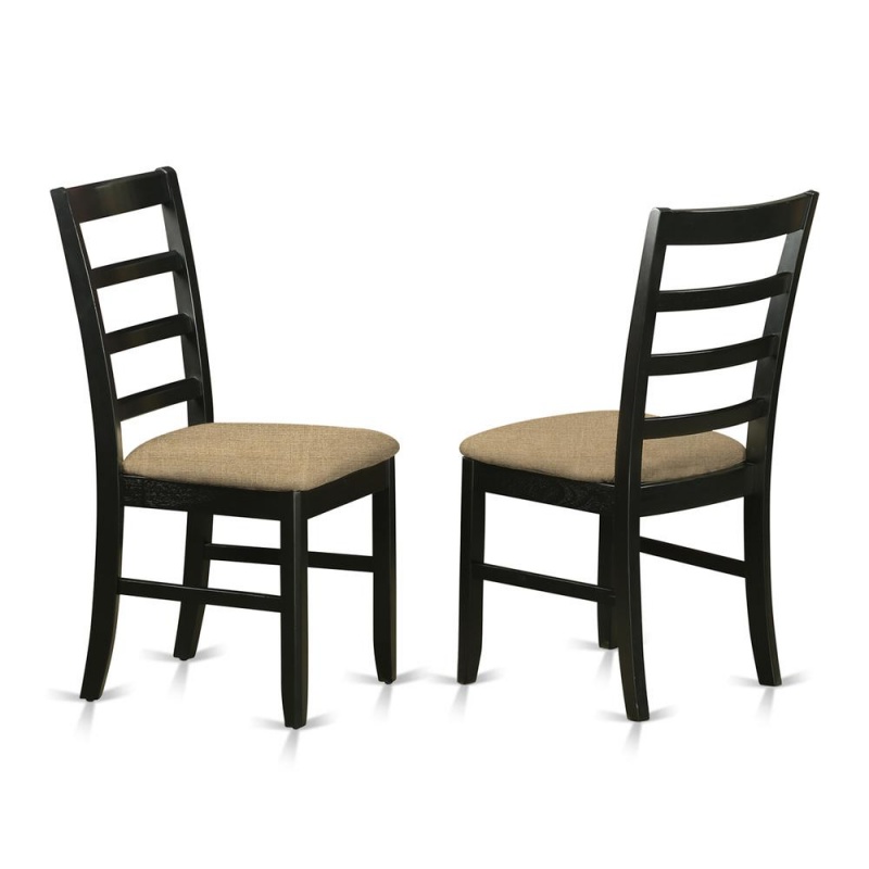 7 Pc Dining Set With A Dining Table And 6 Kitchen Chairs In Black