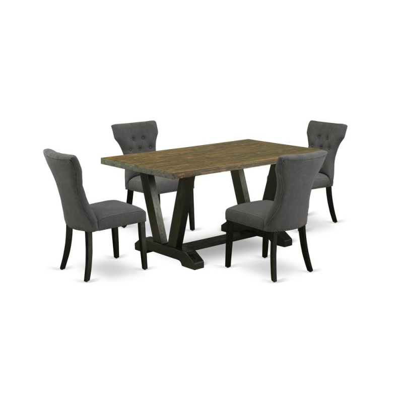 East West Furniture 5-Piece Kitchen Dinette Set