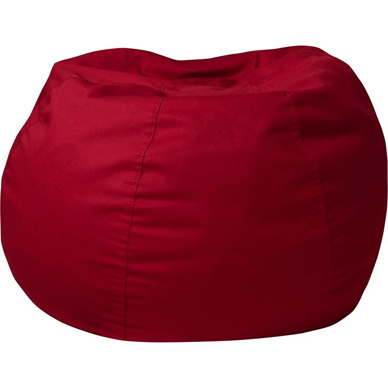 Small Solid Red Refillable Bean Bag Chair