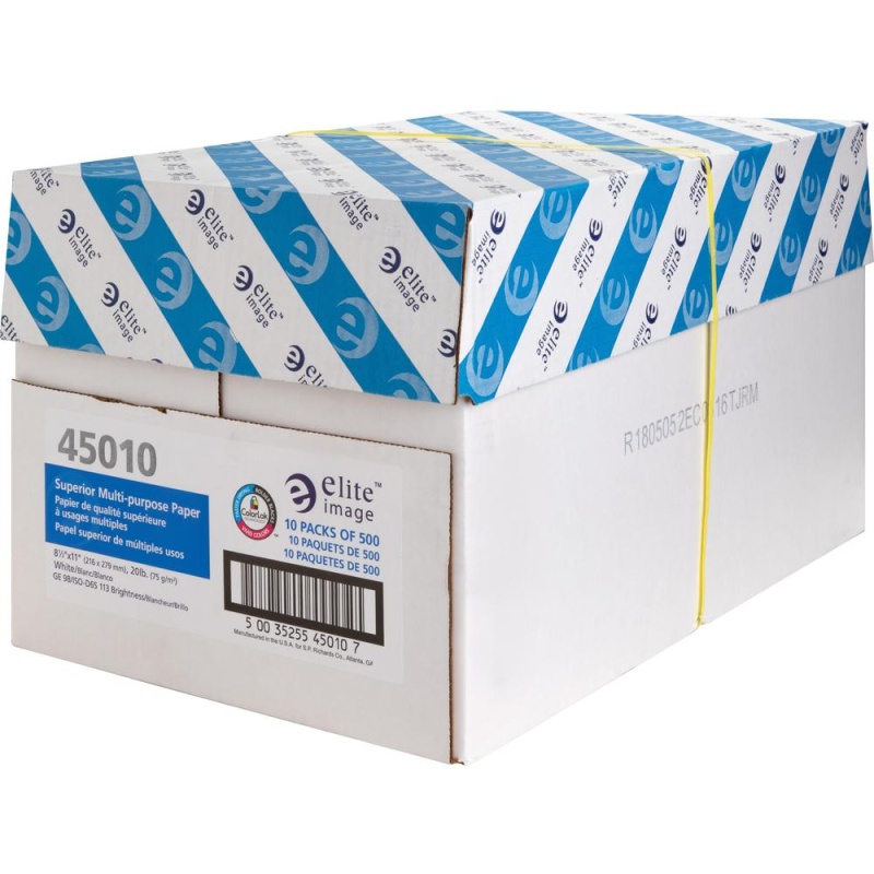 HP Papers MultiPurpose20 Paper, 96 Bright, 20 lb Bond Weight, 8.5 x 11,  White, 500 Sheets/Ream, 10 Reams/Carton