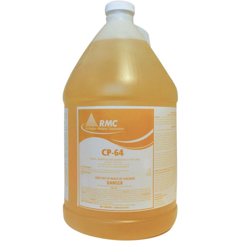 Rmc Cp-64 Hospital Disinfectant - Concentrate - 128 Fl Oz (4 Quart) - Fresh Lemon Scent - 1 Each - Yellow