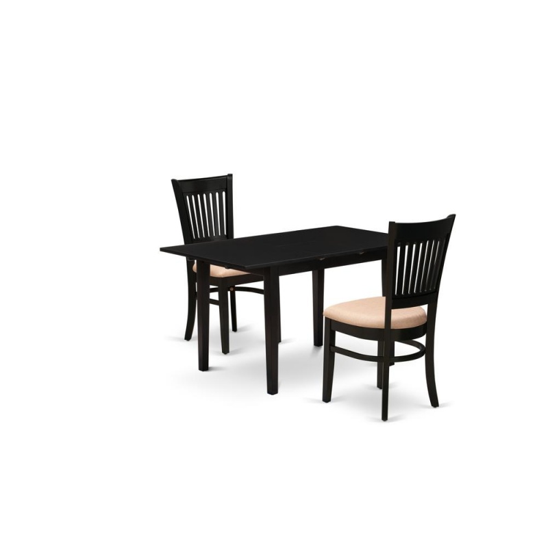 Dining Table- Dining Chairs, Nfva3-Blk-c