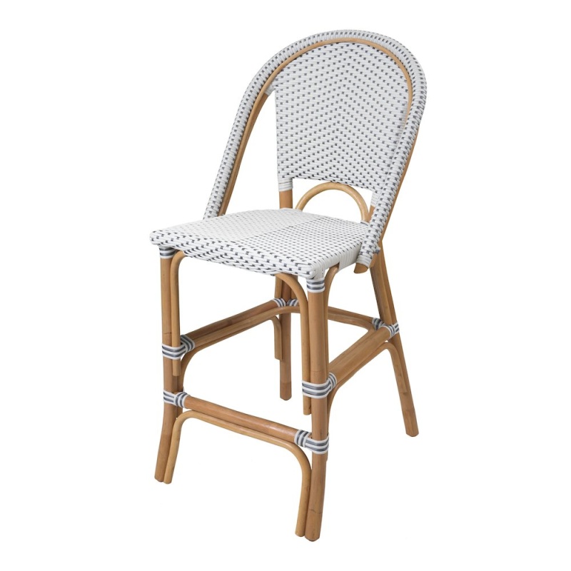 Avignon Paris Rattan Bistro Counter Stool, (Set Of 2)