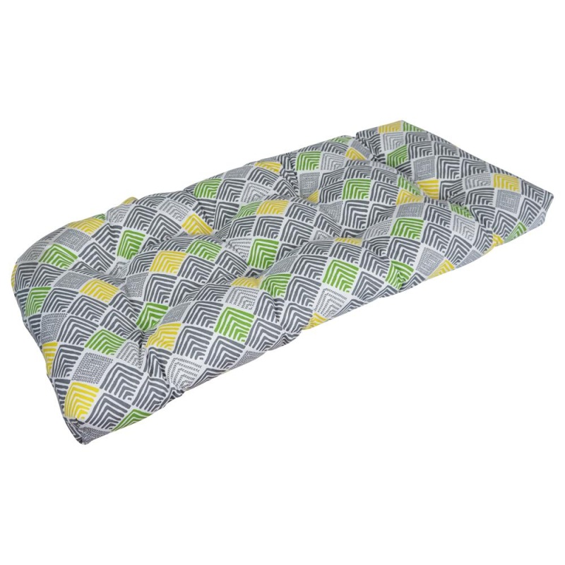 42-Inch By 19-Inch U-Shaped Patterned Spun Polyester Tufted Settee/Bench Cushion 93180-Ls-Od-205