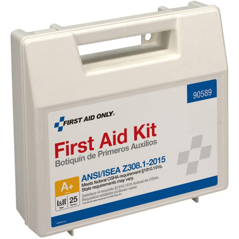 First Aid Only 25-Person Bulk Plastic First Aid Kit - Ansi Compliant - 141 X Piece(S) For 25 X Individual(S) - 1 Each