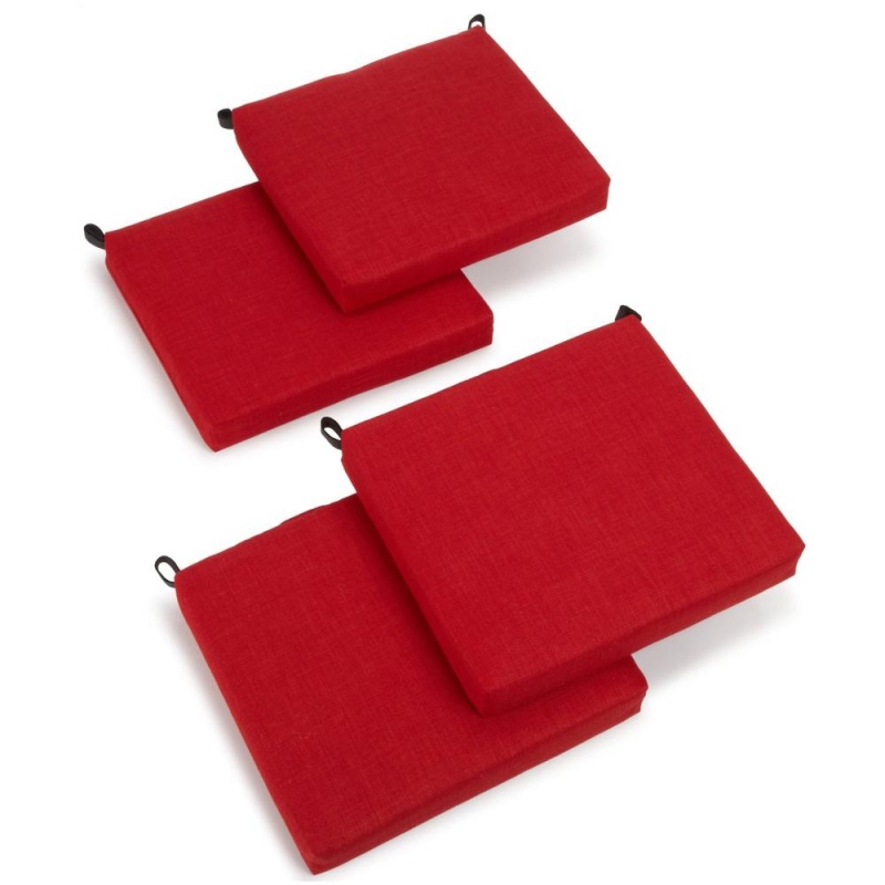20-Inch by 19-Inch Spun Polyester Chair Cushion Set of Four