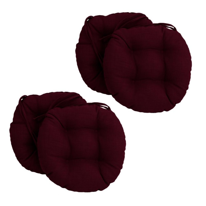 16-Inch Outdoor Spun Polyester Tufted Chair Cushion (Set Of 4)
