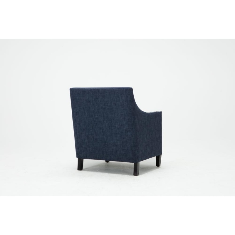 Taslo Navy Blue Accent Chair
