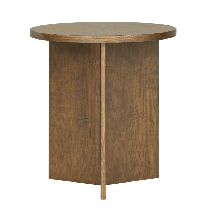 Sadie Accent Table, Walnut Brown Color
