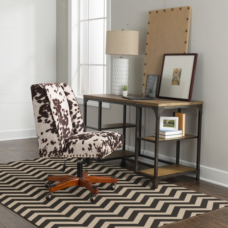 Salonika Reversible Chevron Brown 5X8 Rug