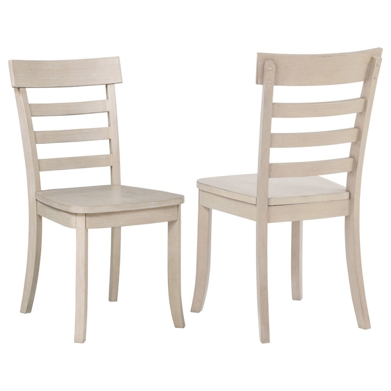 Orrison Ladder Back Dining Side Chair Linen Set of 2
