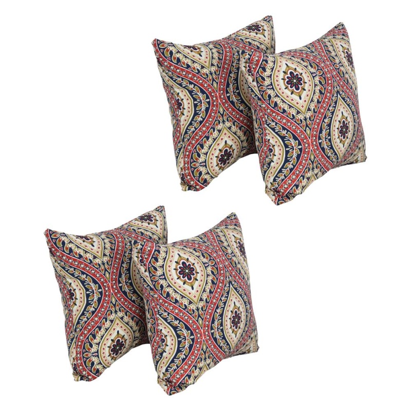 17-Inch Square Polyester Outdoor Throw Pillows (Set Of 4) 9910-S4-Od-224