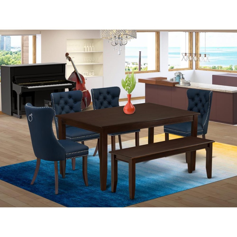 6 Piece Dining Set Consists Of A Rectangle Kitchen Table