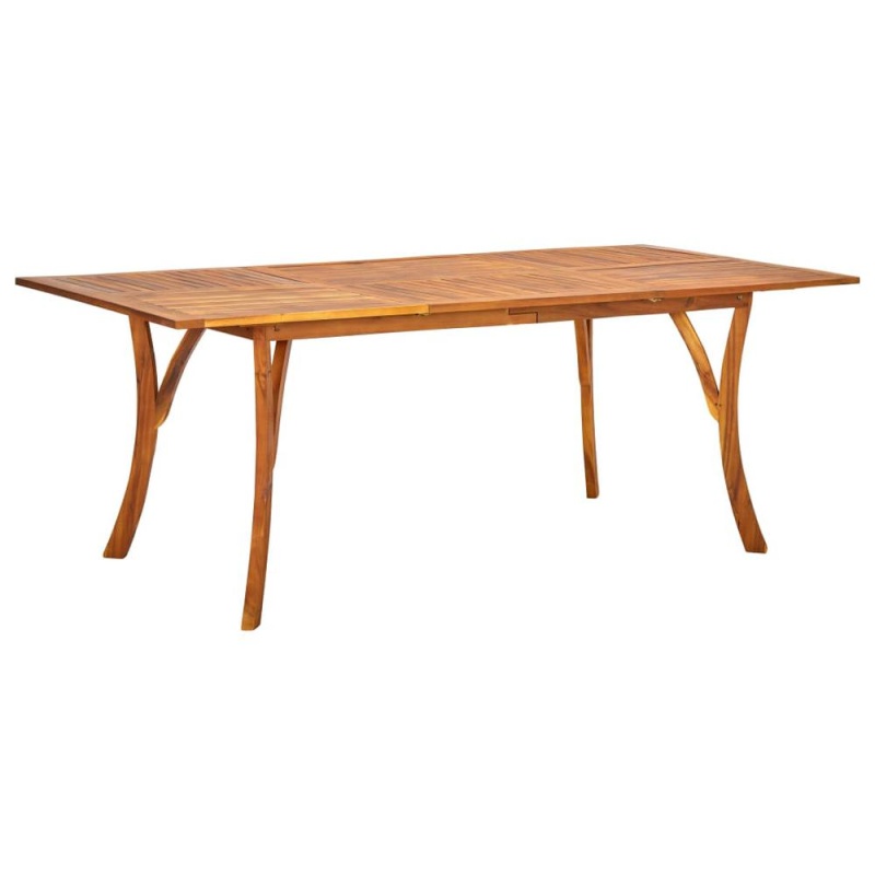 Vidaxl Garden Table 79.3"X39.4"X29.5" Solid Acacia Wood 0626