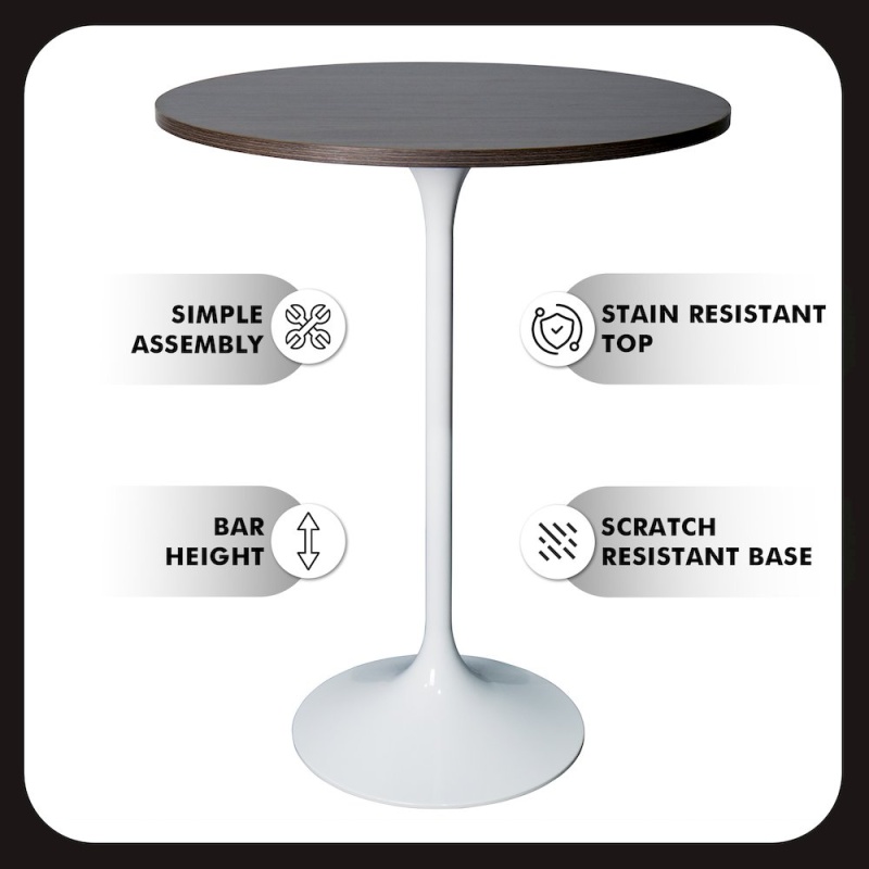 Verve Collection Modern Bar Height Table