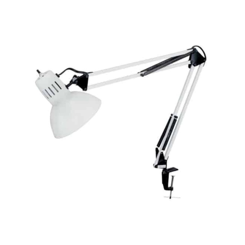 Clamp-On Task Lamp, Gloss White