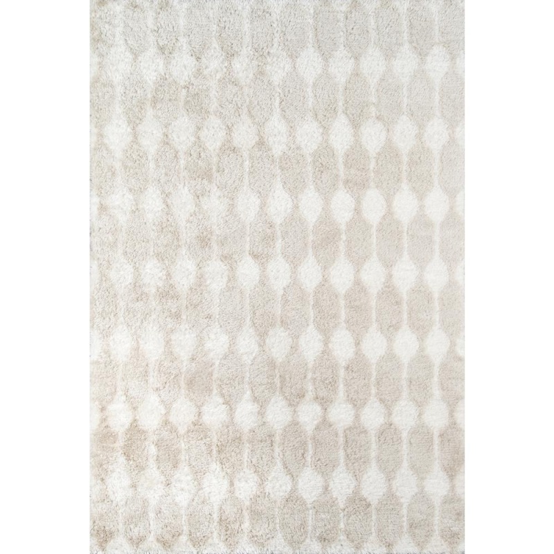 Modern Runner Area Rug, Taupe, 2'3" X 7'6" Runner