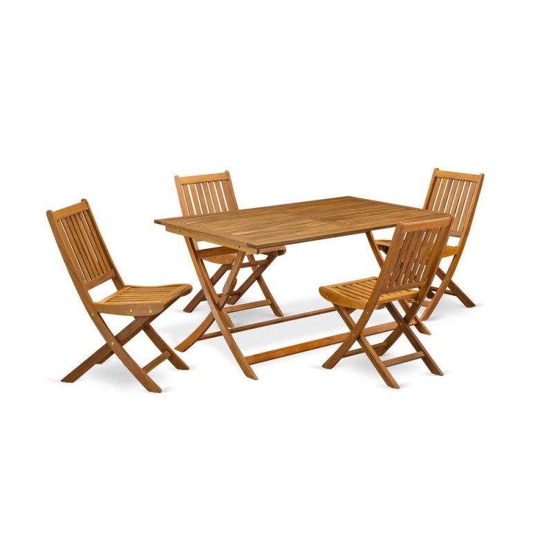 East West Furniture 7-Piece Superior Garden Set