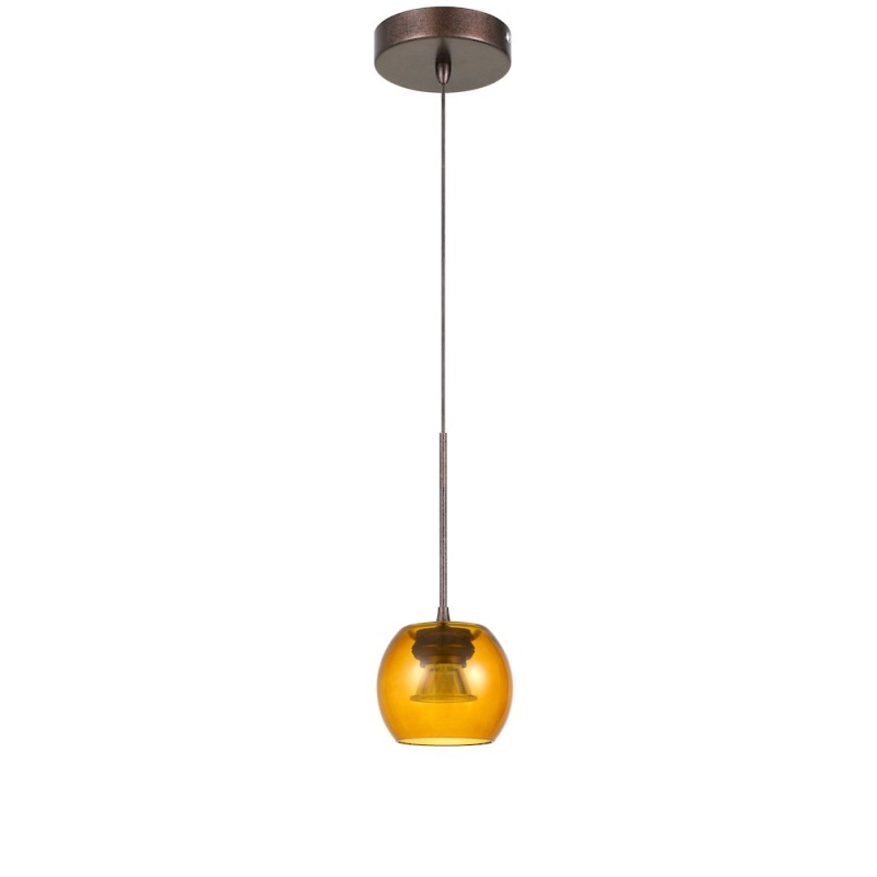 Ithaca 3000K, 8W, 700 Lumen, 90 Cri Dimmable Led Glass Mini Pendant
