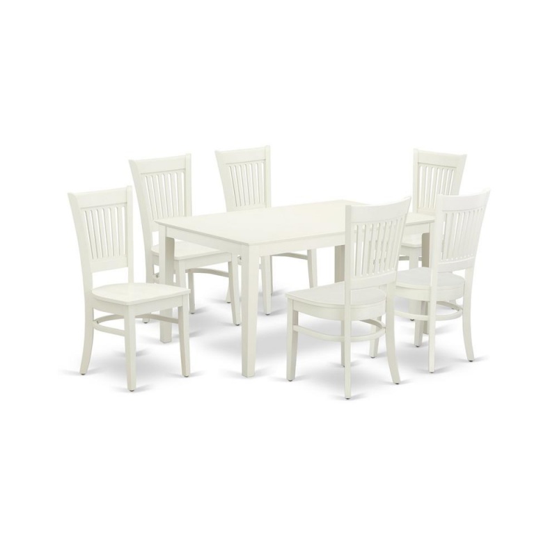 Dining Table- Dining Chairs, Cava7-Lwh-w