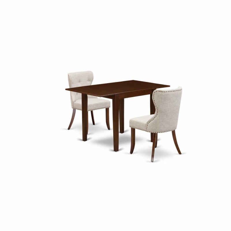 Dining Room Table Set with Two Kitchen Chairs