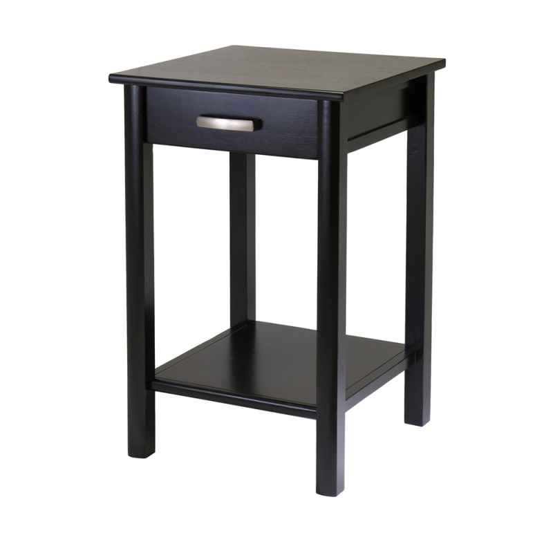 Liso End Table / Printer Table With Drawer And Shelf