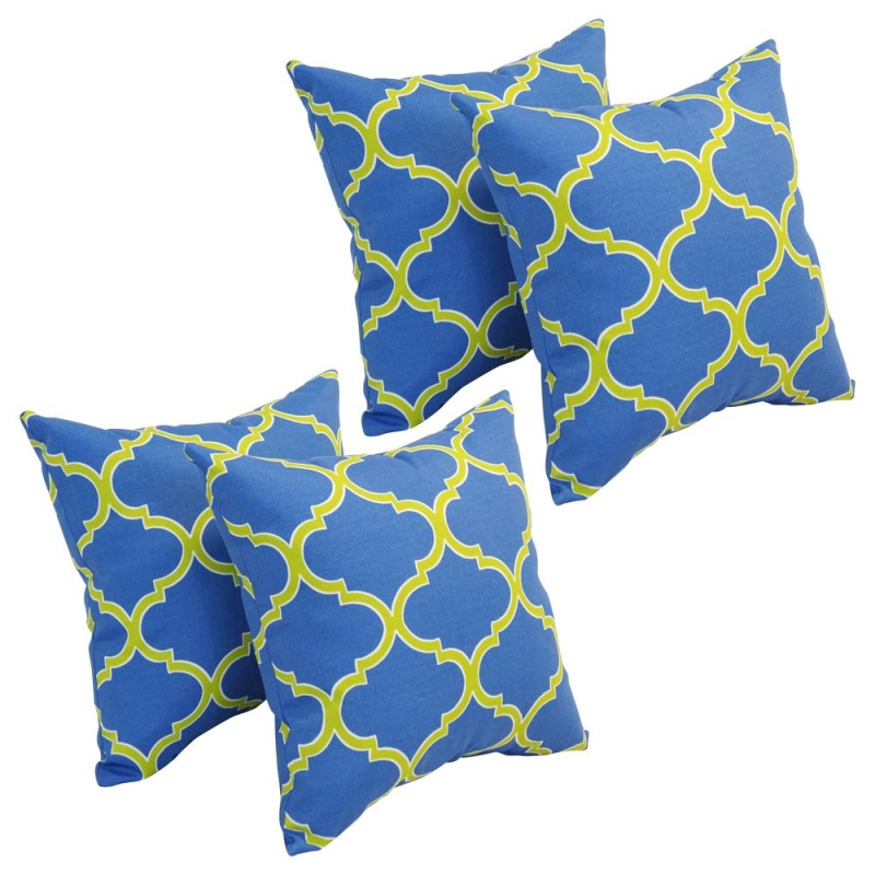 17-Inch Square Polyester Outdoor Throw Pillows (Set Of 4) 9910-S4-Od-150