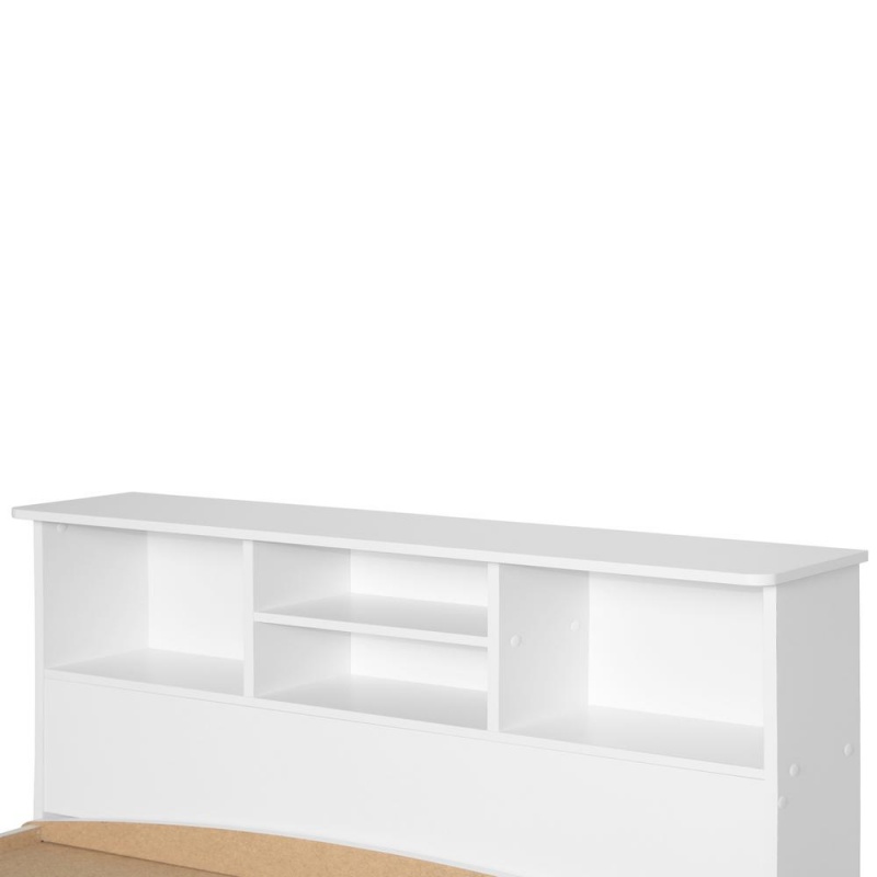 Better Home Products California Wooden Full Captains Bed In White
