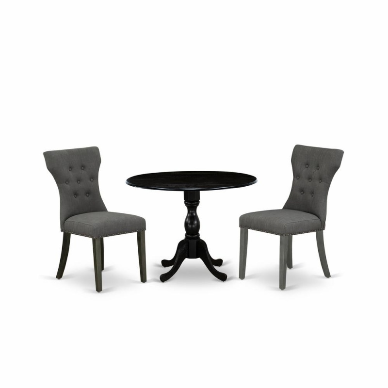 East West Furniture 3 Piece Dining Set