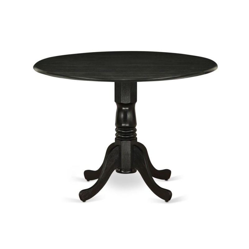 Dining Table Wirebrushed Black