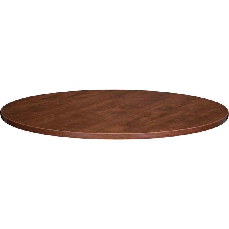 Lorell Essentials Conference Tabletop - Cherry Round Top - Contemporary Style - 41.75" Table Top Width X 41.75" Table Top Depth X 1.25" Table Top Thickness X 42" Table Top Diameter - 1" Height - Confe
