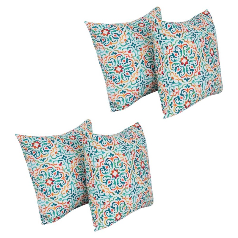 17-Inch Square Polyester Outdoor Throw Pillows (Set Of 4) 9910-S4-Od-241